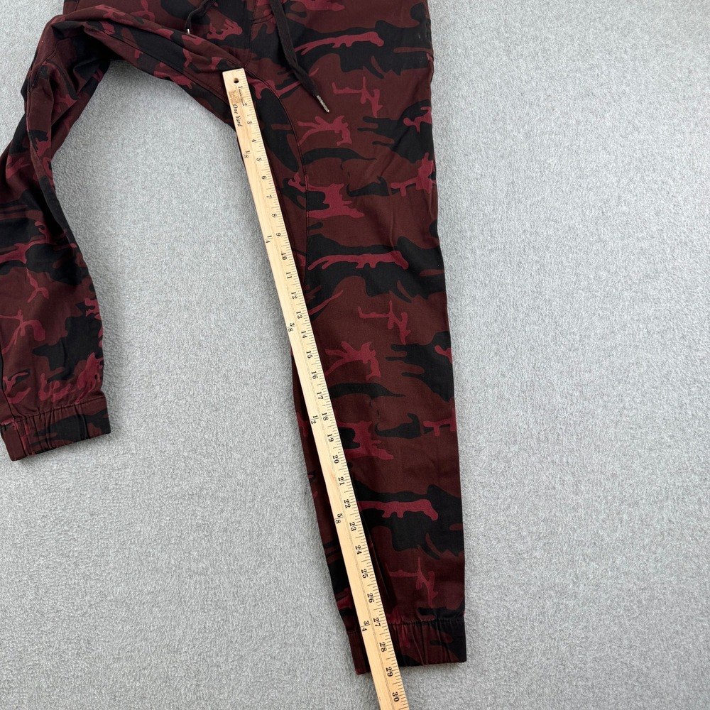Ring of Fire Joggers Mens L Red Camo RYB0032 Camouflage Elastic Waist Drawstring - Picture 7 of 10